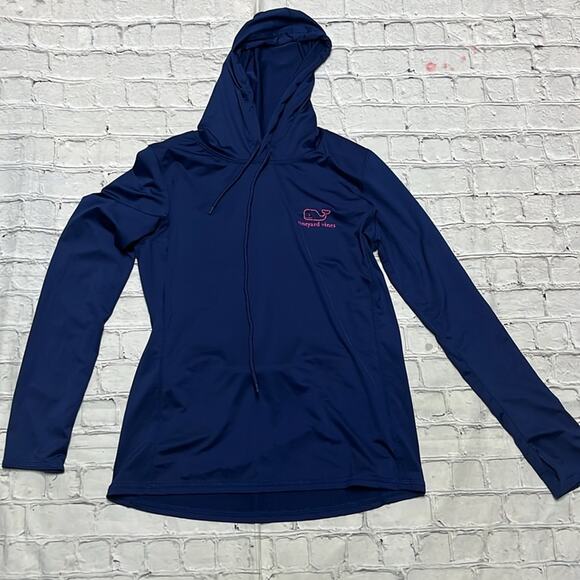 Vineyard Vines Long Sleeve Hooded Top Shirt S - Picture 1 of 5